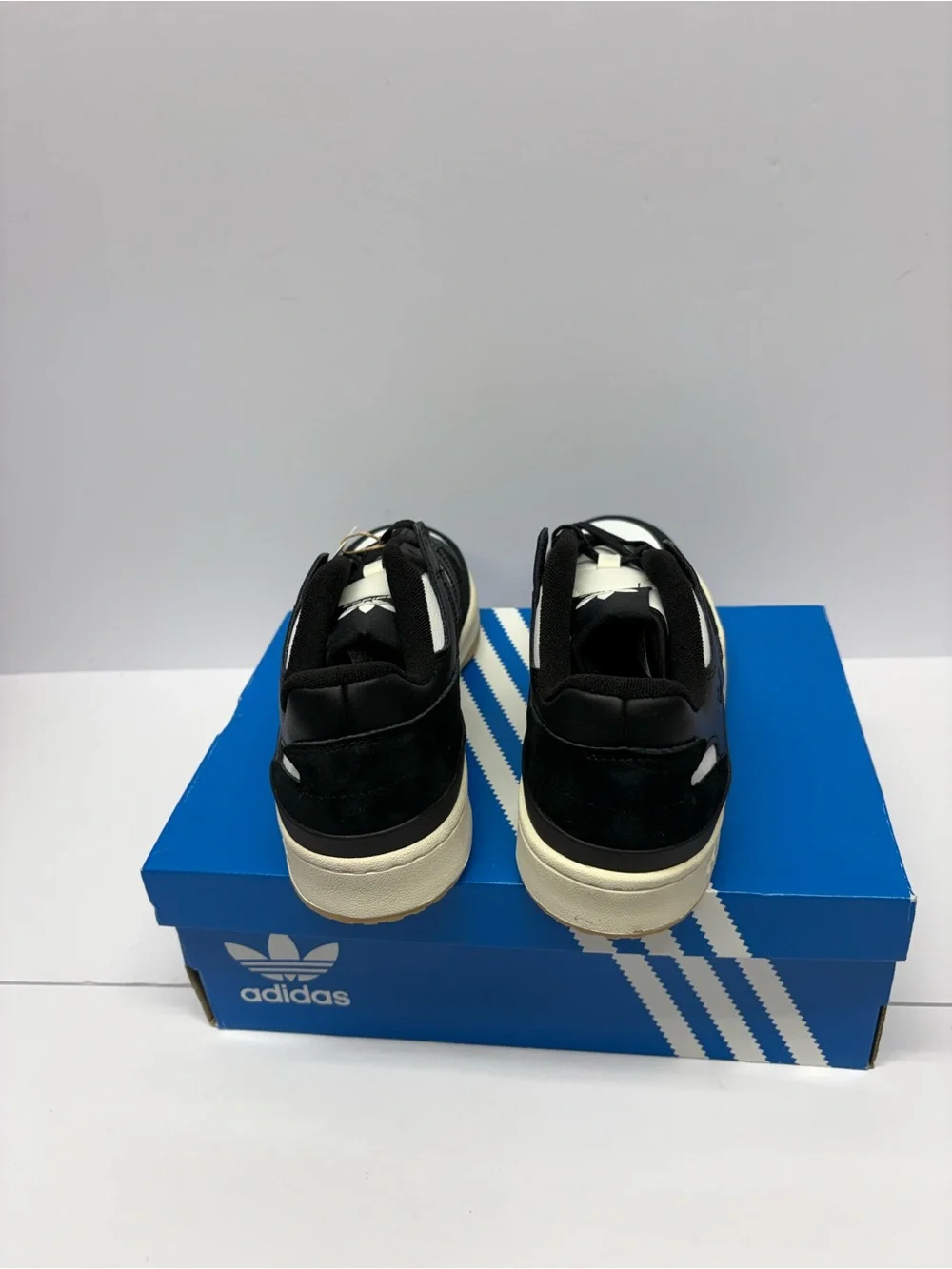 adidas Black and White Court-Inspired Low Sneakers
